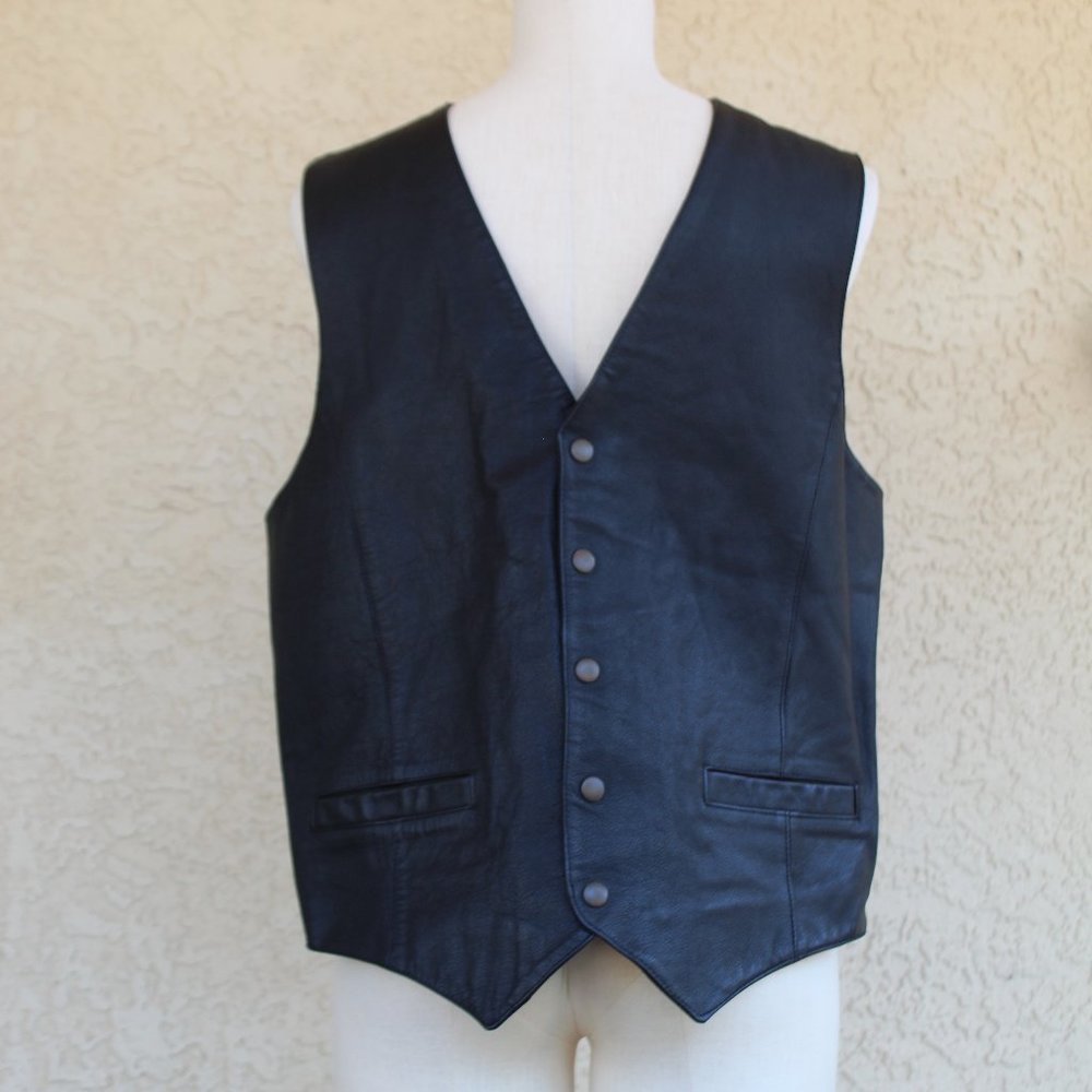 Wilson's Black Leather Vest
